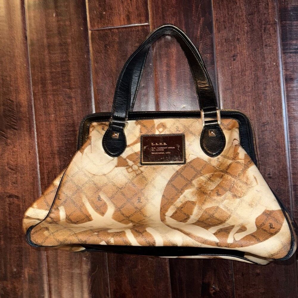 L.A.M.B. by Gwen Stefani Stencil  Satchel Luxury‎ Designer Handbag